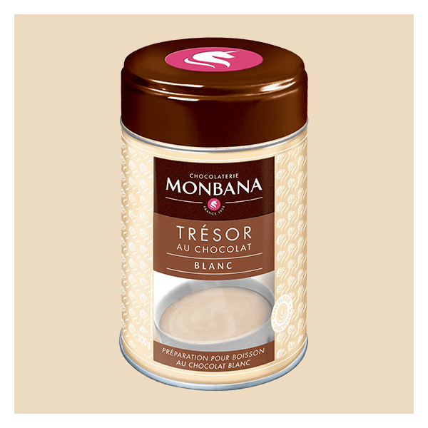 Chocolat en poudre Trésor de Chocolat Blanc - 200g - Monbana